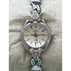 Collezio Silver Tone Women’s Stretch Band Quartz Watch
